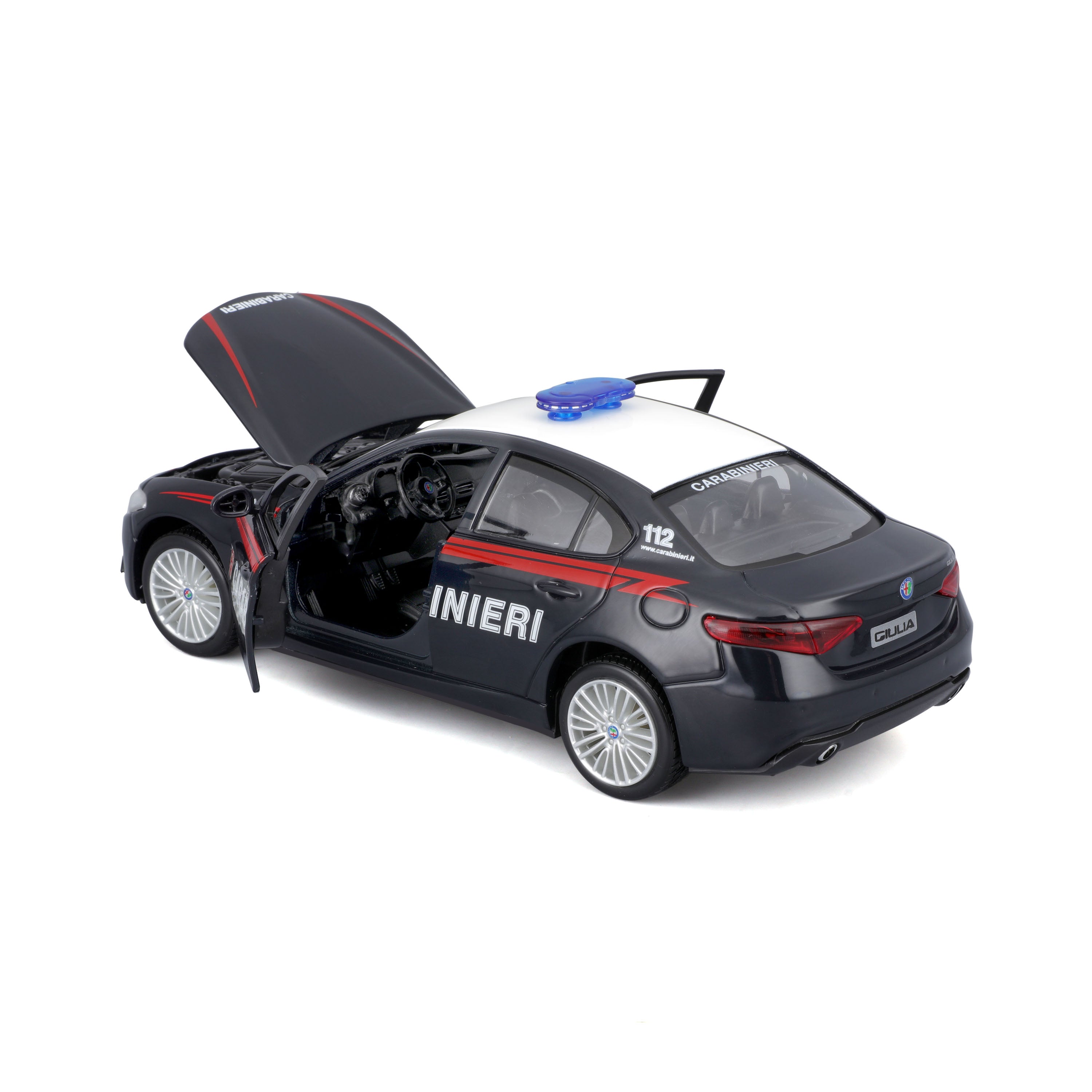 bburago-model-kit-alfa-romeo-giulia-carabinieri-1-24-36-pezzi image 4