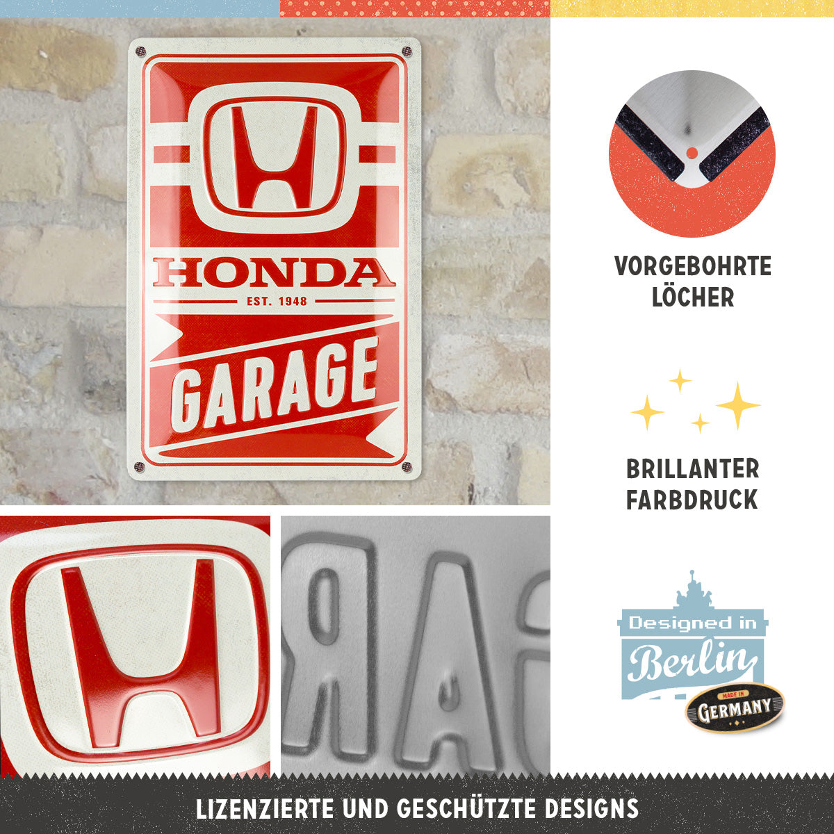 nostalgic-art-honda-am-garage-targa-in-metallo-20x30-cm-2 image 3