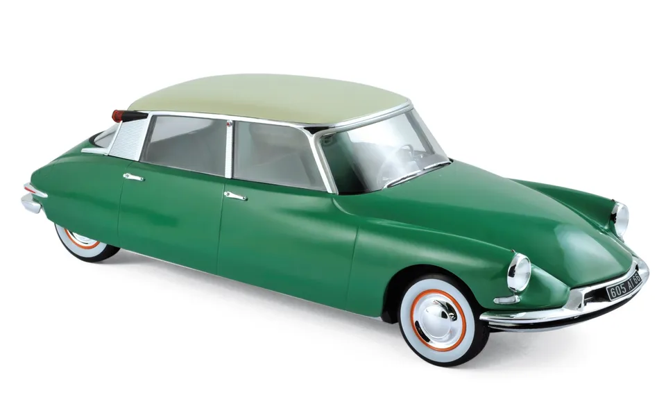 norev-citro-n-ds-19-1956-verde-primavera-champagne-modellino-auto-1-18 image 1