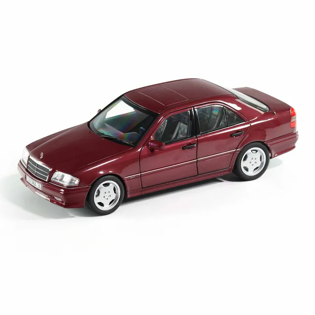 norev-mercedes-benz-c36-amg-1993-rosso-almandine-modellino-auto-1-18 image 1