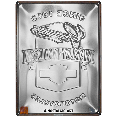 nostalgic-art-harley-davidson-genuine-motorcycles-targa-in-metallo-30x40-cm image 3