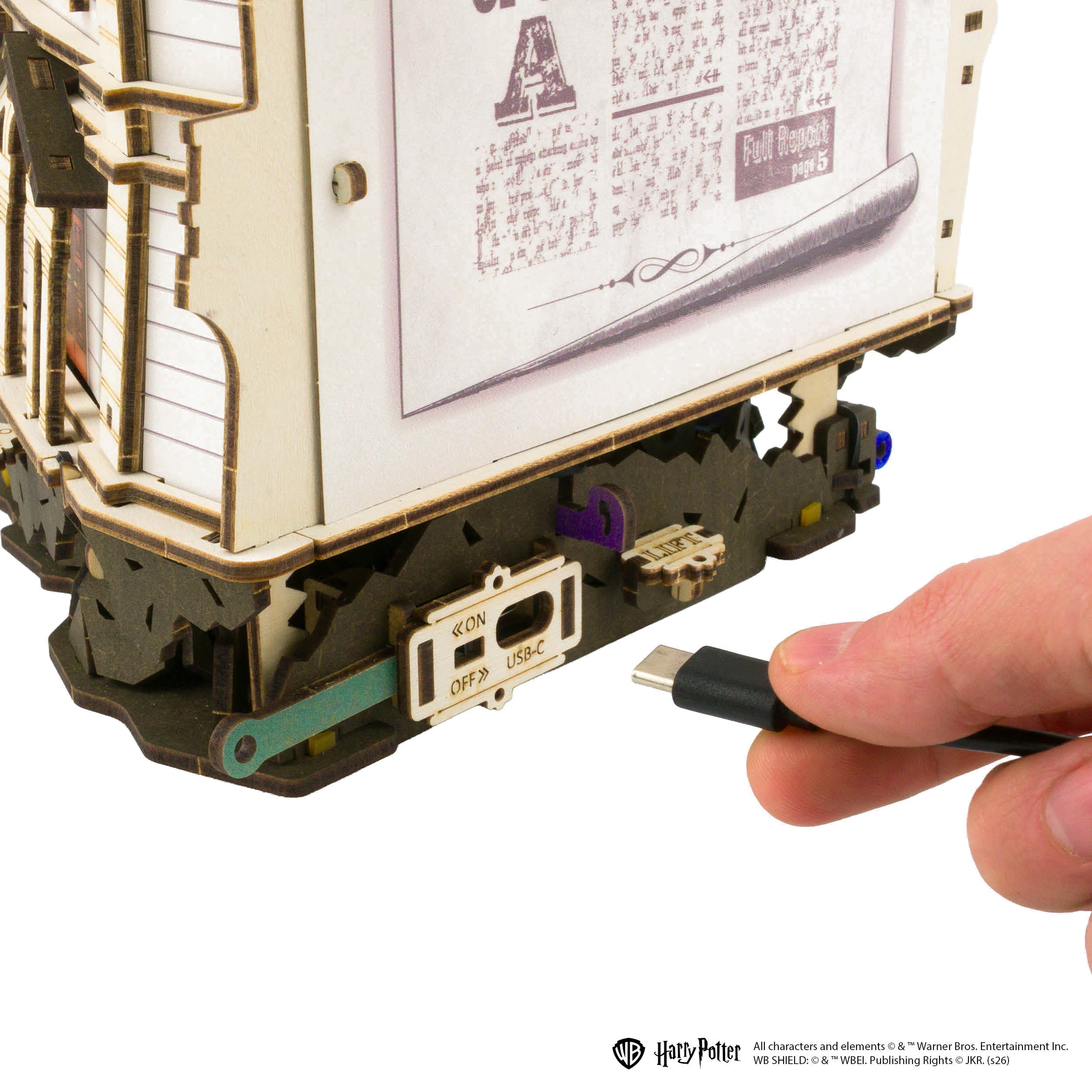 ugears-gringotts-bank-marble-run-harry-potter-pista-per-biglie-motorizzata-usb-c image 7