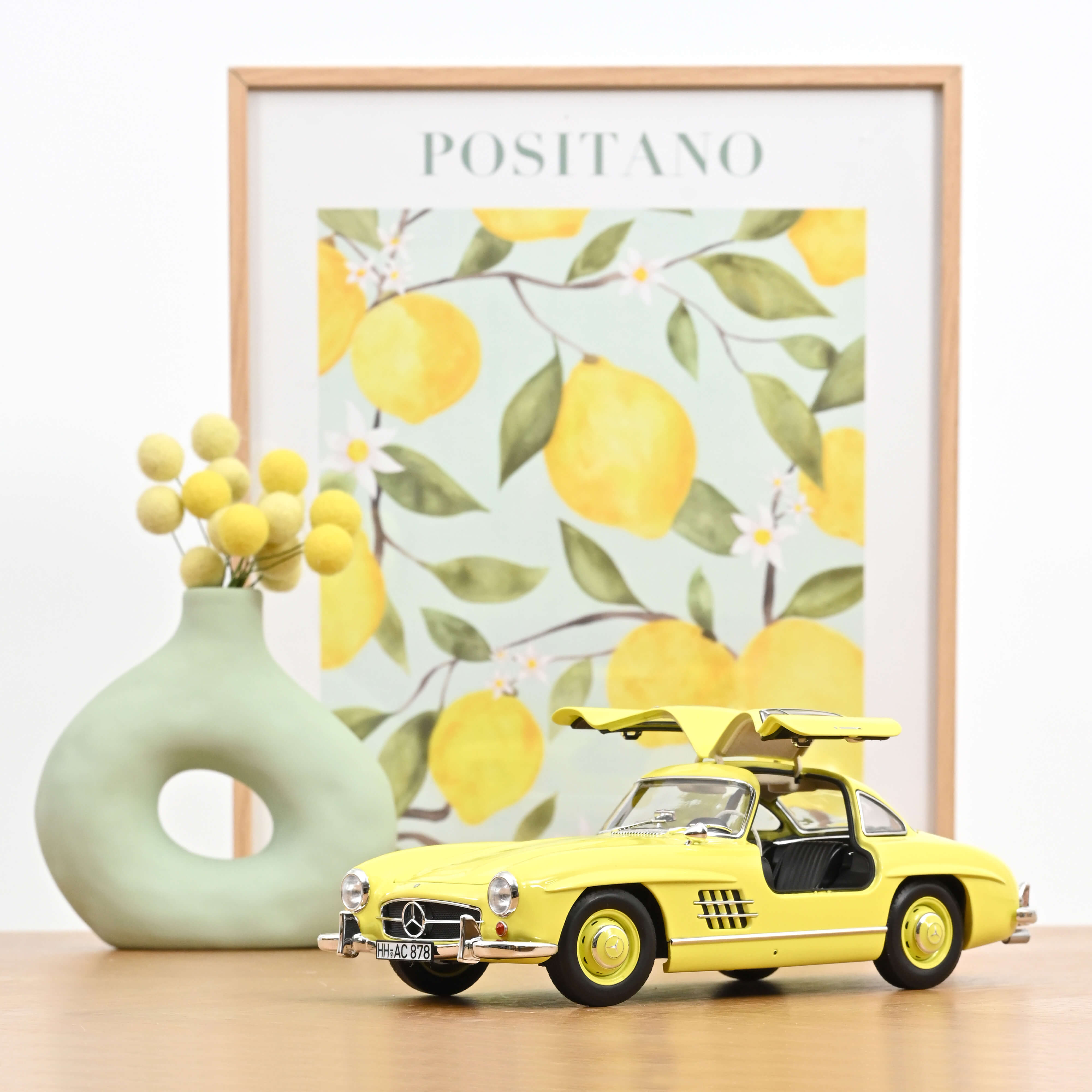 norev-mercedes-benz-300-sl-1954-giallo-fantasia-1-18-200-pz-edizione-limitata image 1