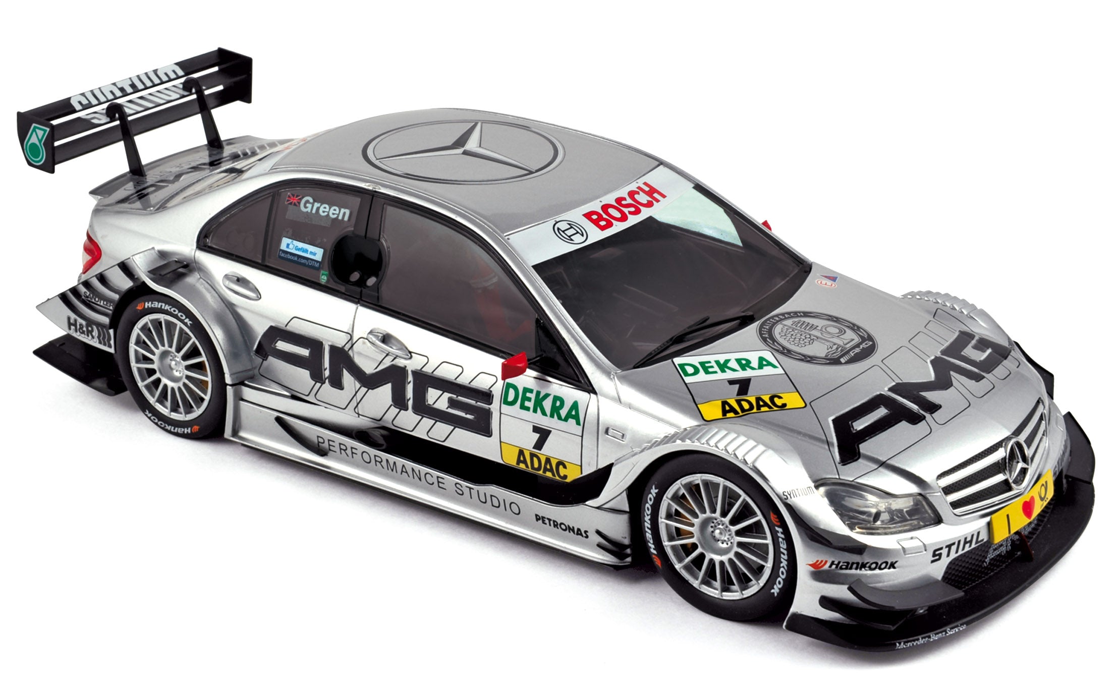 norev-mercedes-benz-classe-c-dtm-2011-n-7-verde-modellino-1-18 image 1