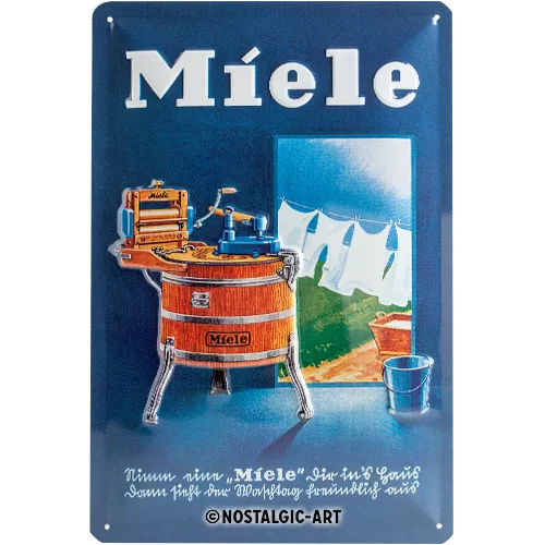 nostalgic-art-miele-waschbottich-targa-in-metallo-20x30-cm image 1