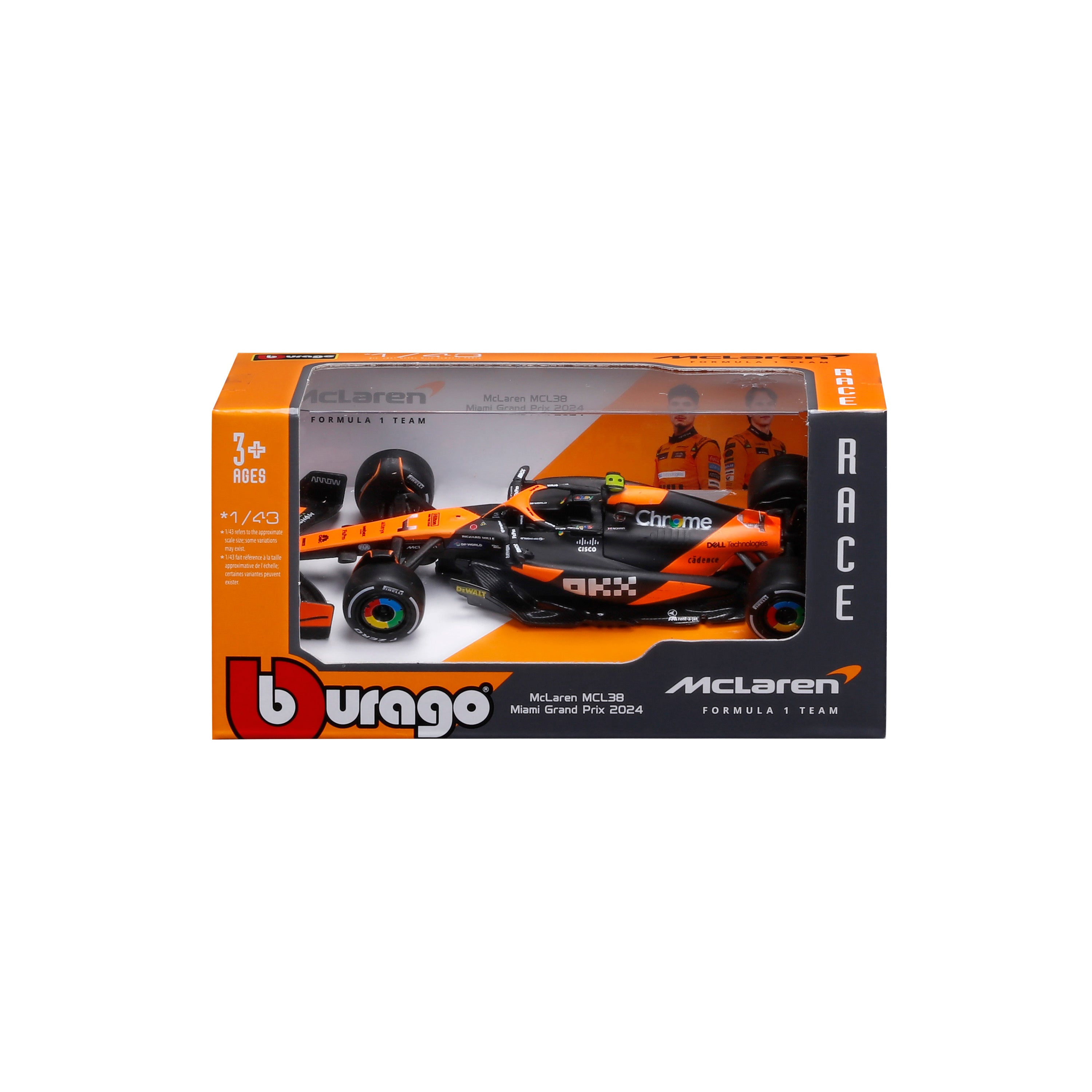 bburago-mclaren-mcl38-4-lando-norris-f1-2024-modellino-1-43 image 2