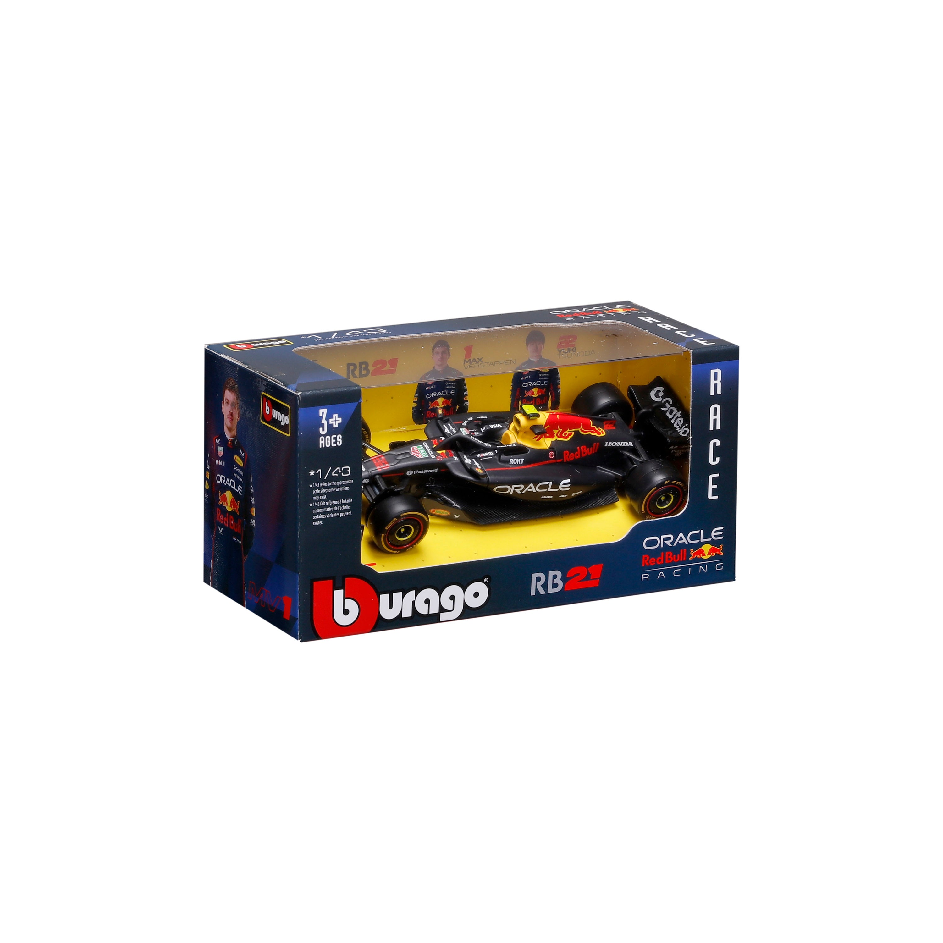 bburago-f1-red-bull-racing-rb21-2025-22-yuki-tsunoda-modellino-die-cast-scala-1- image 2
