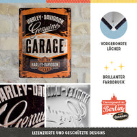 nostalgic-art-harley-davidson-garage-targa-in-metallo-30x40-cm image 4