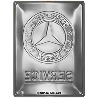 nostalgic-art-mercedes-benz-service-emblem-blue-targa-metallo-30x40-cm-2 image 3