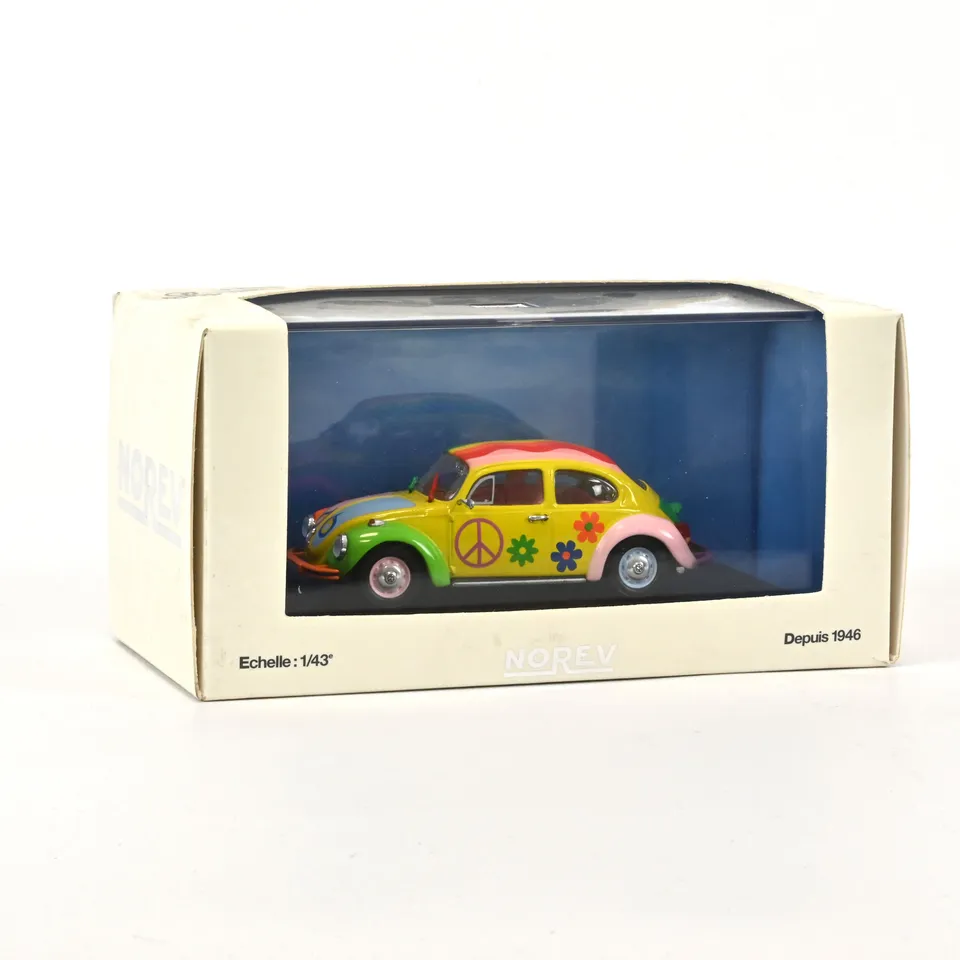 norev-vw-maggiolino-1303-peace-and-love-1972-modellino-auto-1-43 image 1