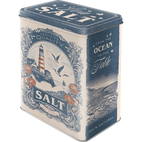nostalgic-art-sea-salt-scatola-in-metallo-grande-3-litri-10x14x20-cm image 1