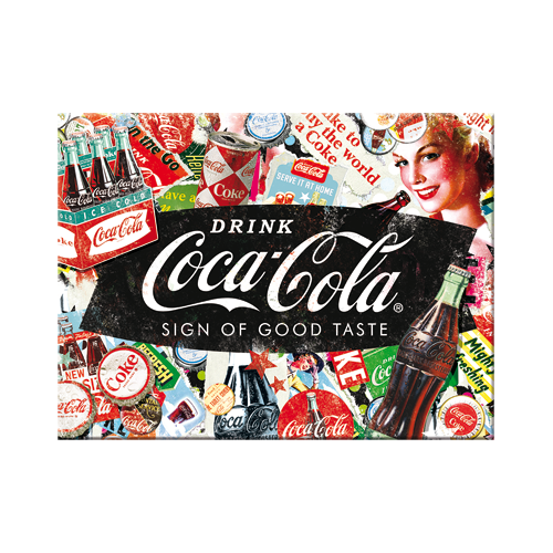 nostalgic-art-coca-cola-collage-magnete-da-frigo-6x8-cm image 1