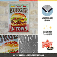 nostalgic-art-best-burger-in-town-targa-in-metallo-30x40-cm-2 image 4