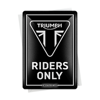 nostalgic-art-triumph-riders-only-card-metallica-10x14-cm image 2