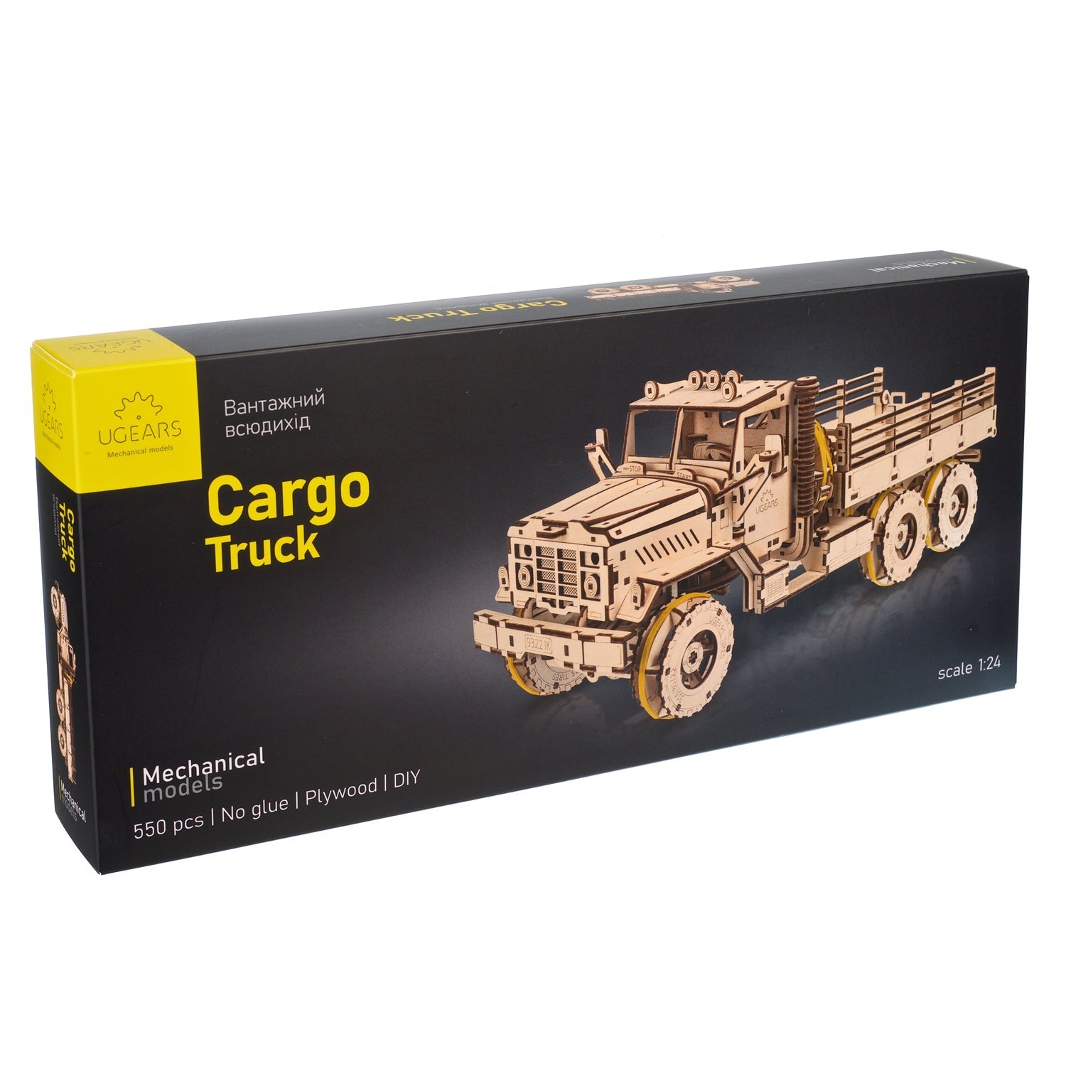 ugears-cargo-truck-camion-in-legno-3d-a-molla-da-assemblare-advanced-gears image 5