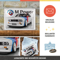 nostalgic-art-bmw-motorsport-m-power-e30-metal-card-10x14-cm image 3