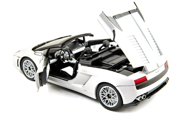 norev-lamborghini-gallardo-lp-560-4-spyder-2009-modellino-auto-1-18-bianco image 1