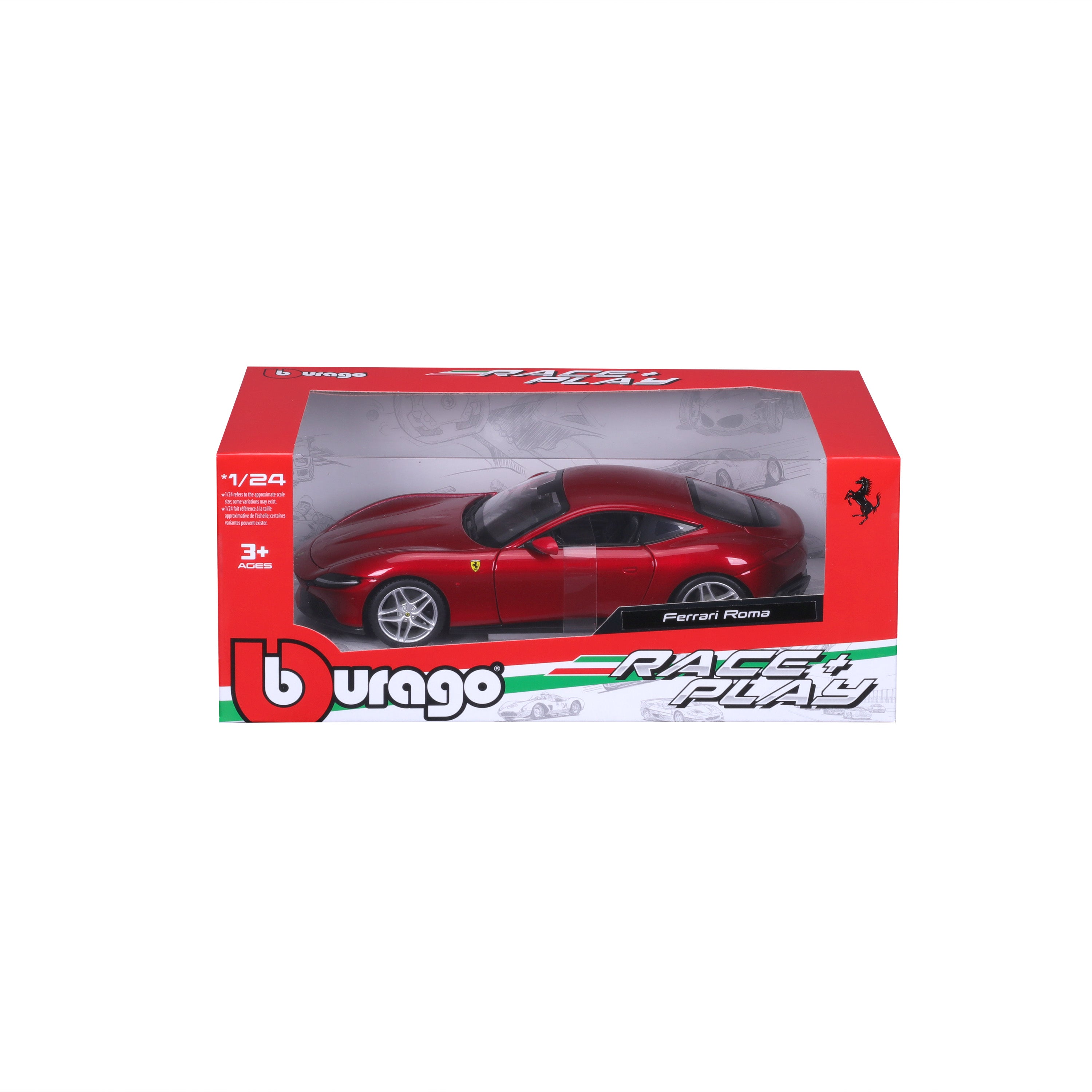 bburago-ferrari-roma-race-play-1-24-rossa image 2