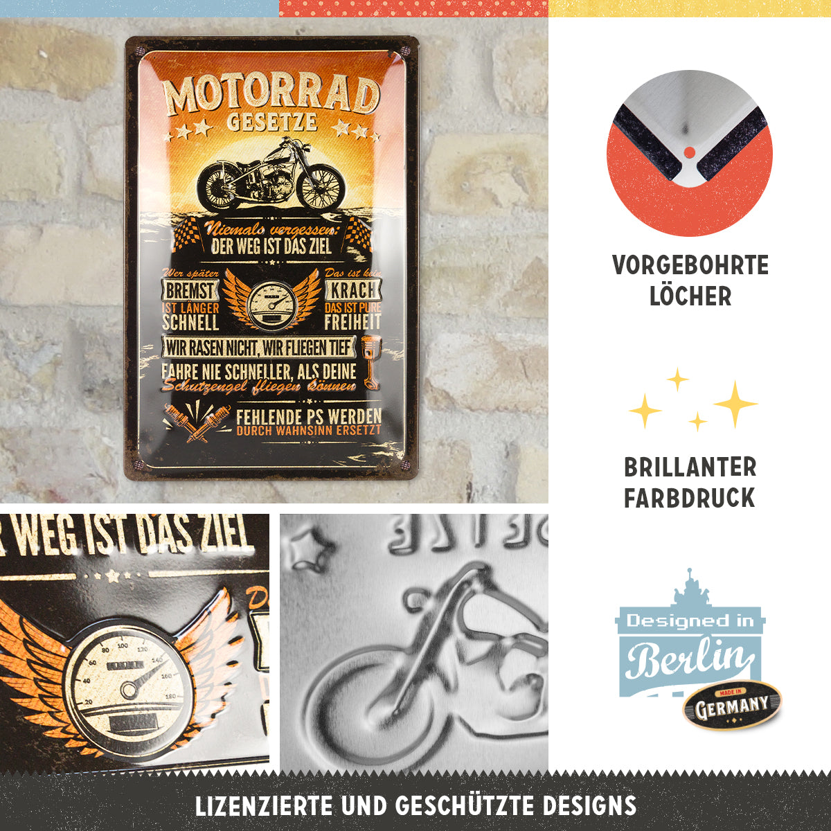 nostalgic-art-motorrad-gesetze-insegna-in-metallo-20-x-30-cm image 2