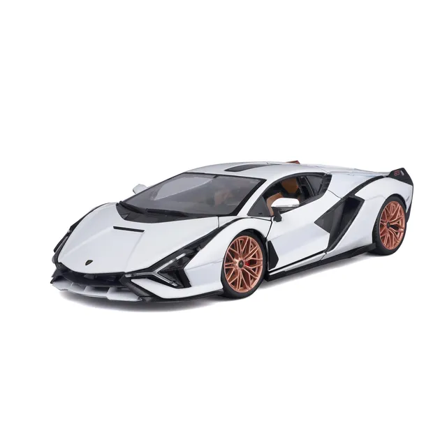 bburago-lamborghini-si-n-fkp-37-1-18-bianca image 1