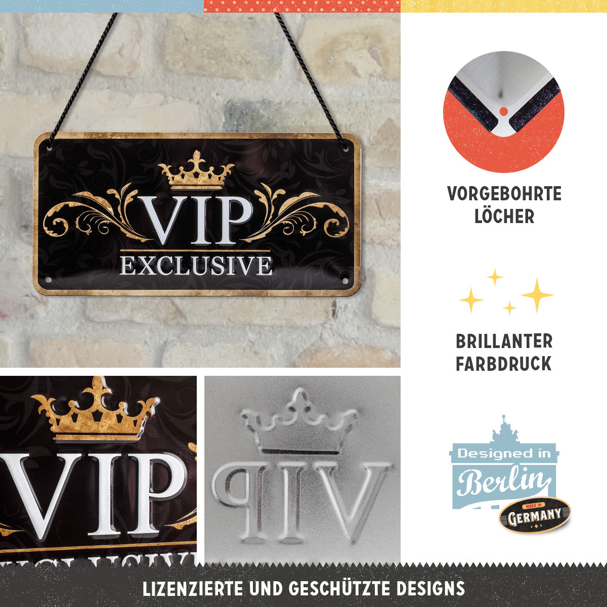 nostalgic-art-vip-exclusive-targa-in-metallo-da-appendere-10x20-cm image 4