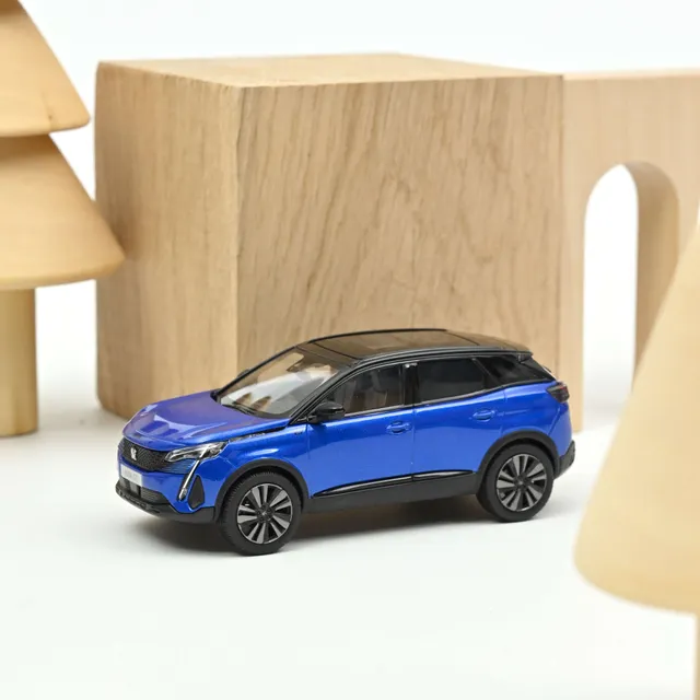norev-peugeot-3008-gt-black-pack-2021-blu-vertigo-modellino-auto-1-43 image 1