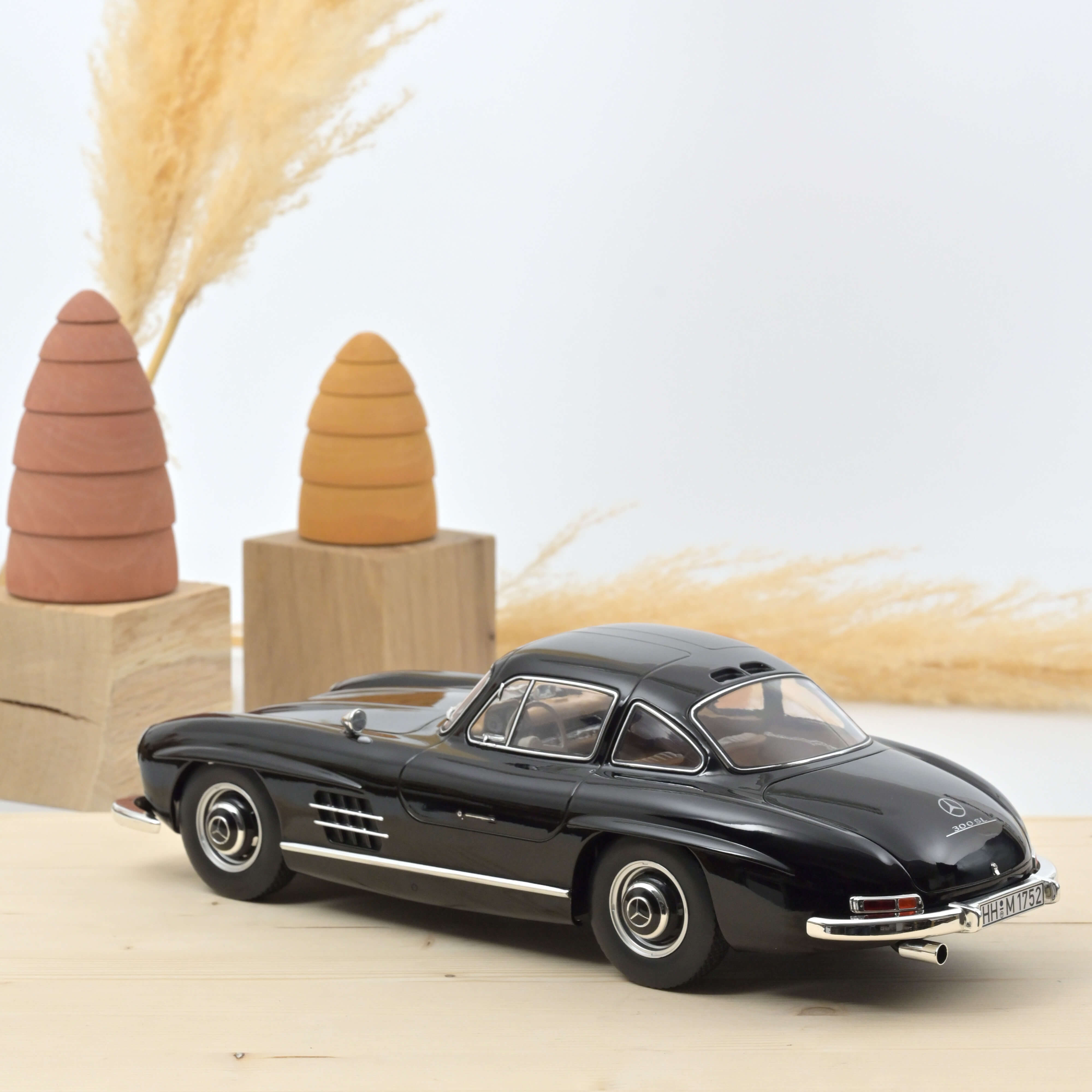 norev-mercedes-benz-300-sl-1954-1-12-modellino-die-cast-nero-edizione-limitata-3 image 2