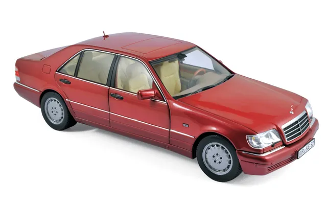 norev-mercedes-benz-s500-1997-rosso-metallizzato-1-18 image 1