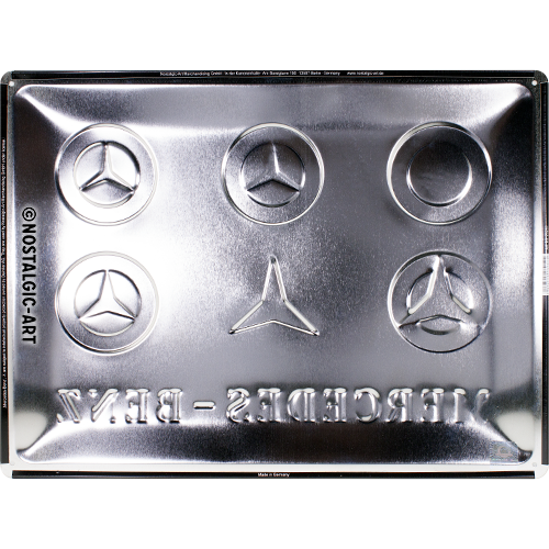 nostalgic-art-mercedes-benz-logo-evolution-targa-in-metallo-30x40-cm image 3