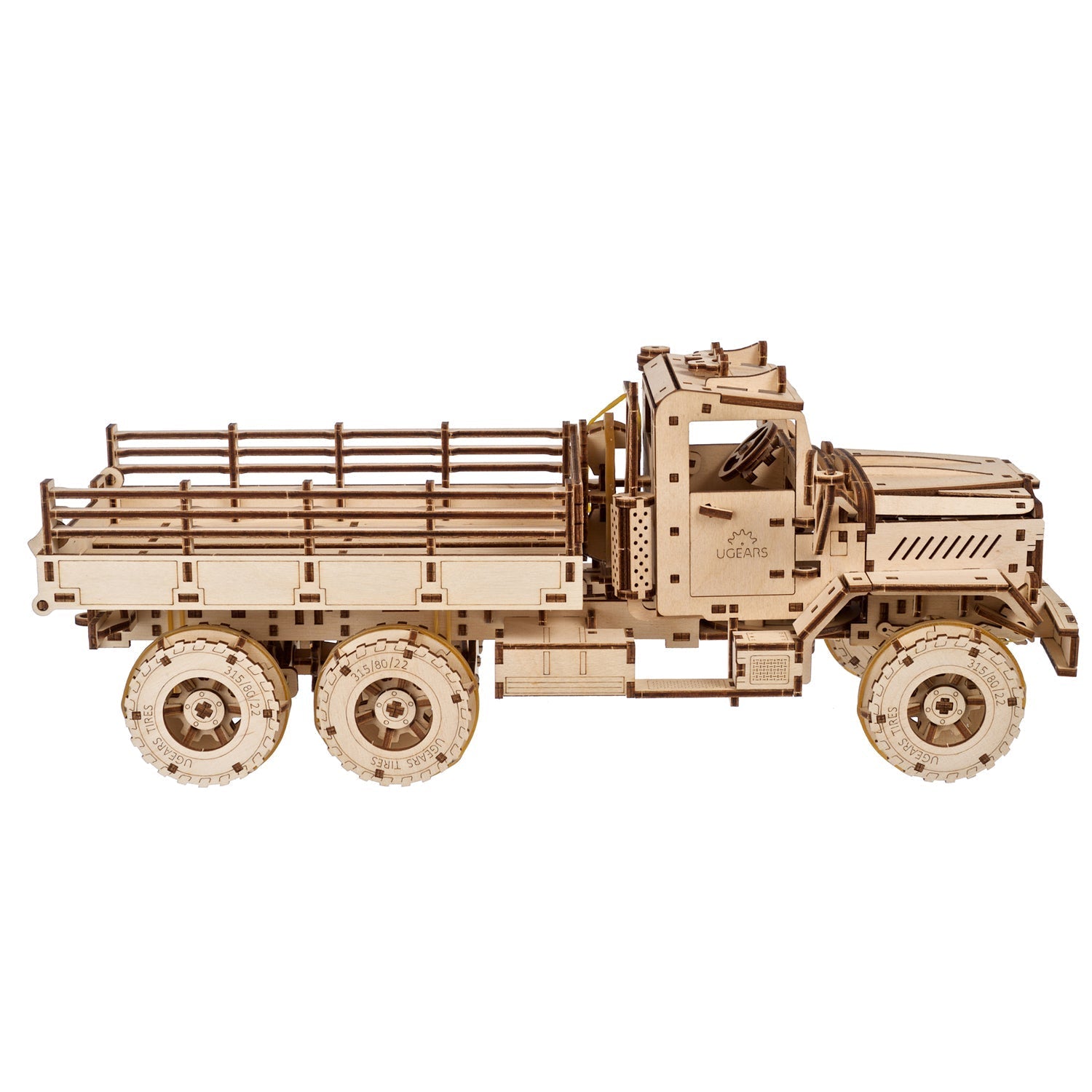 ugears-cargo-truck-camion-in-legno-3d-a-molla-da-assemblare-advanced-gears image 2