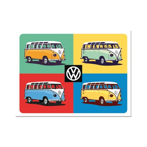 nostalgic-art-volkswagen-vw-bulli-pop-art-magnete-da-frigo-6x8-cm image 1
