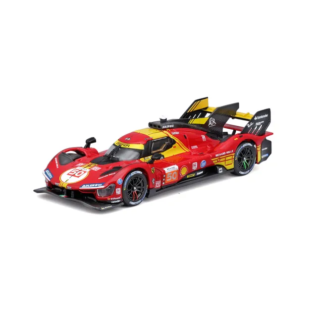bburago-ferrari-499p-50-campione-24h-le-mans-2024-1-43-con-teca image 1