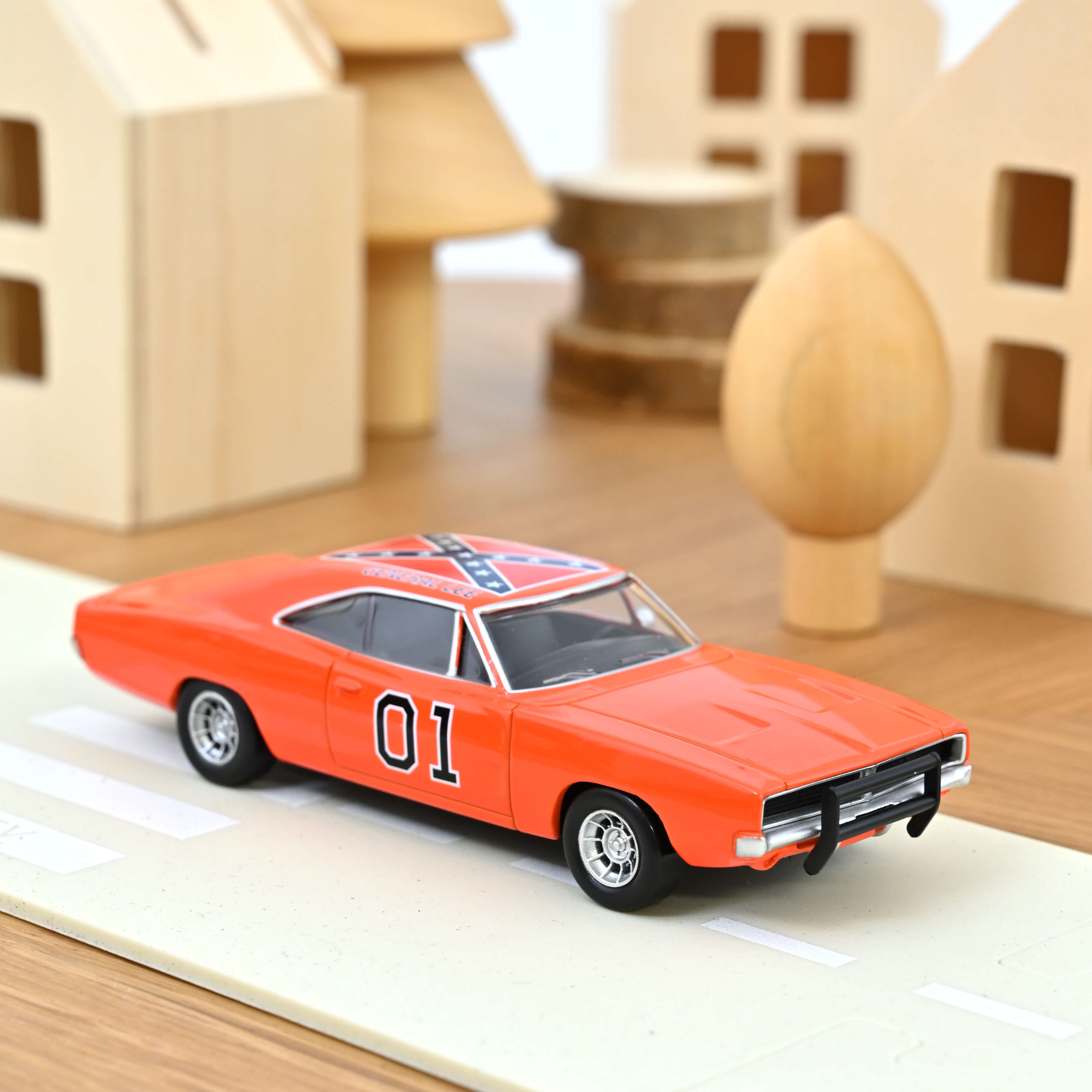 norev-dodge-charger-1969-general-lee-jet-car-1-43-modellino-muscle-car-hazzard image 2