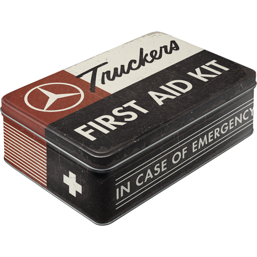 nostalgic-art-daimler-truck-first-aid-kit-scatola-piatta-in-metallo-2-5-l image 1