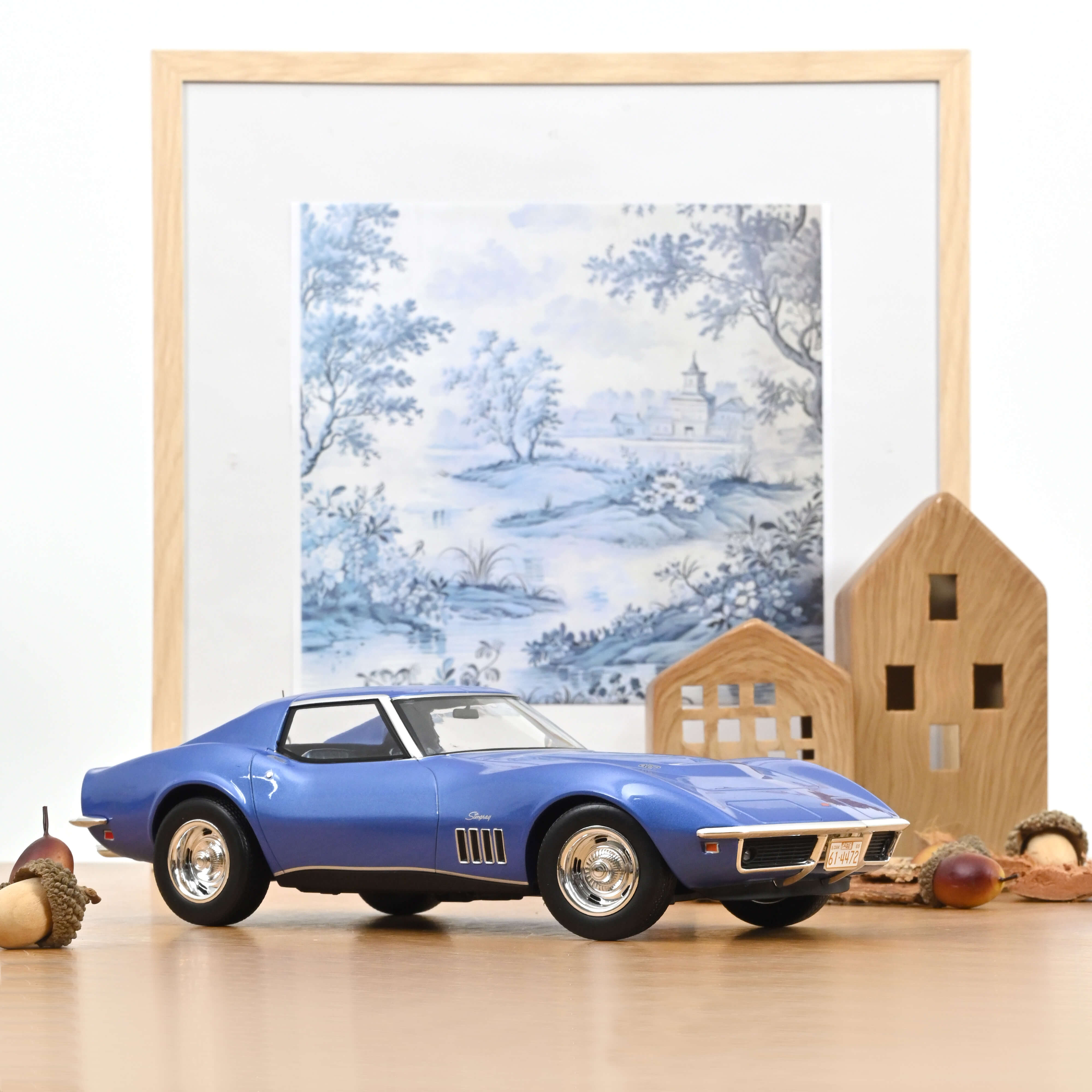 norev-chevrolet-corvette-coup-c3-1969-modellino-auto-1-18-blu-le-mans image 1