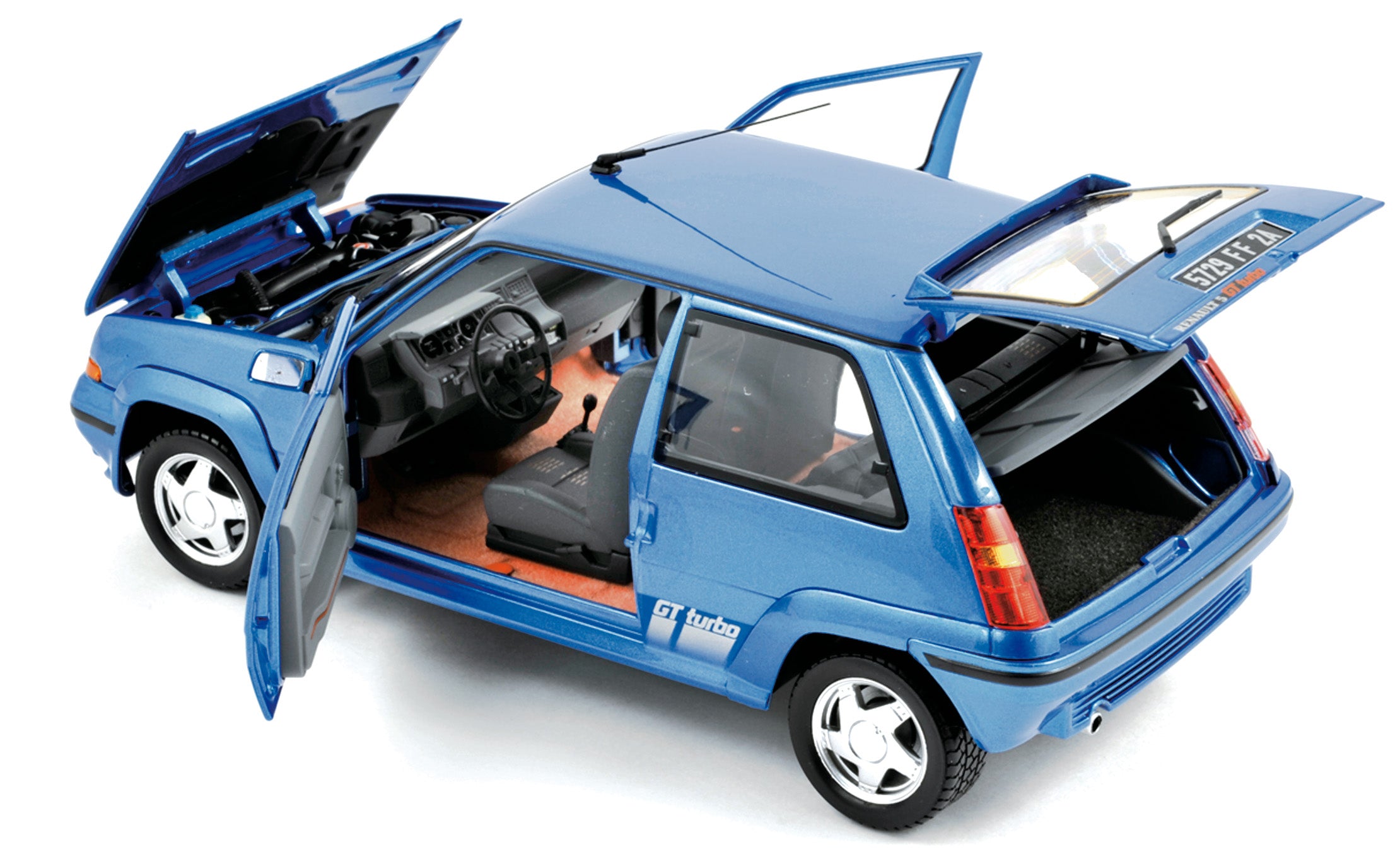 norev-renault-super-5-gt-turbo-1987-blu-lumi-re-metallizzato-1-18 image 2