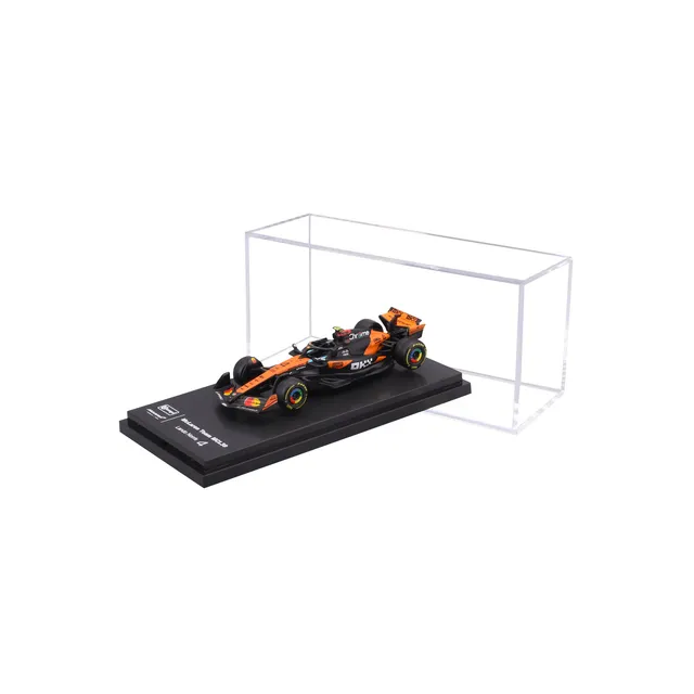 bburago-mclaren-f1-mcl39-2025-4-lando-norris-modellino-scala-1-64-con-teca image 1