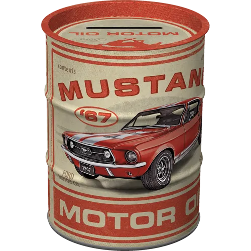 nostalgic-art-ford-mustang-gt-1967-salvadanaio-lattina-olio-600-ml image 1