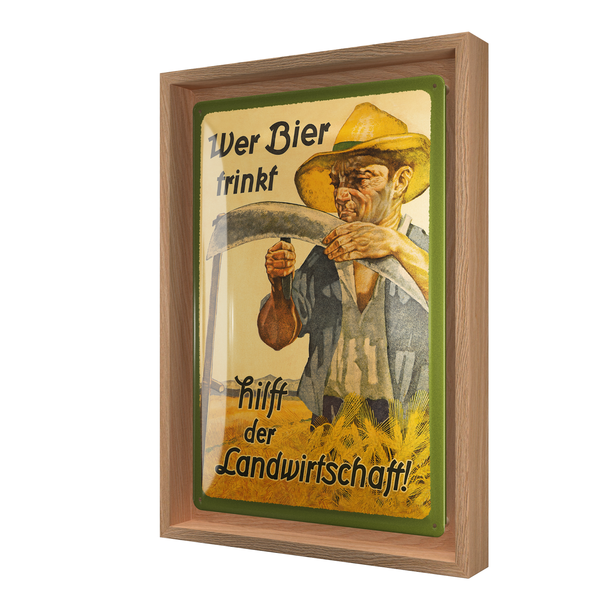 nostalgic-art-n-frame-m-edition-rovere-per-targhe-wer-bier-trinkt-hilft-der-land image 1
