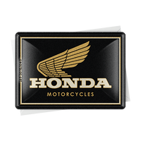 nostalgic-art-honda-mc-motorcycles-gold-metal-card-10x14-cm image 2