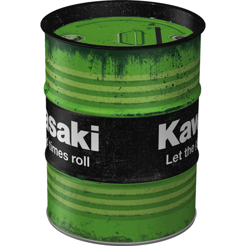 nostalgic-art-kawasaki-let-the-good-times-roll-salvadanaio-barilotto-600-ml image 2