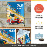 nostalgic-art-24h-le-mans-racing-poster-blue-metal-card-10x14-cm-2 image 3