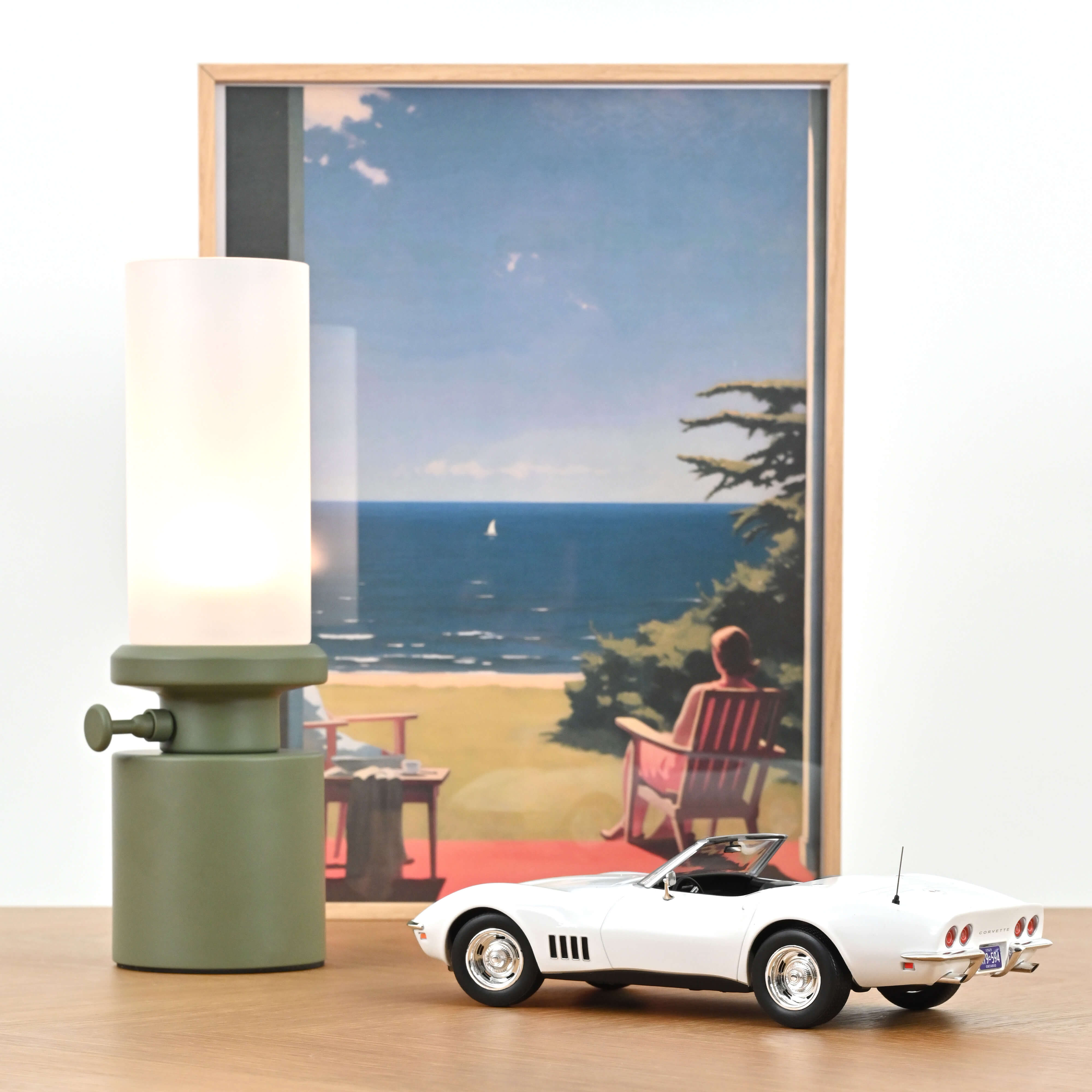 norev-chevrolet-corvette-c3-cabriolet-1969-can-am-bianco-1-18-modellino-stingray image 2