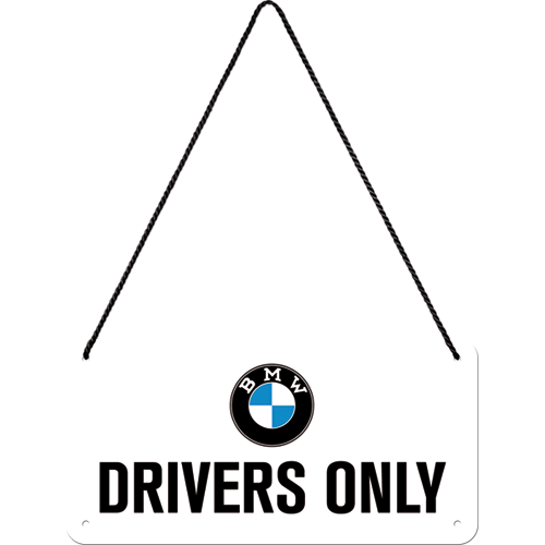 nostalgic-art-bmw-drivers-only-targa-in-metallo-da-appendere-10x20-cm image 2