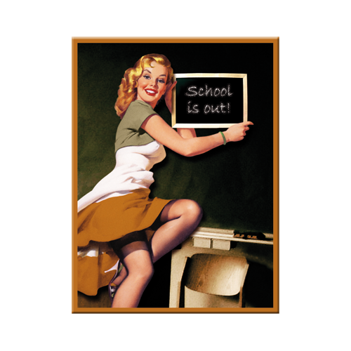nostalgic-art-pin-up-school-magnete-da-frigo-6x8-cm image 1