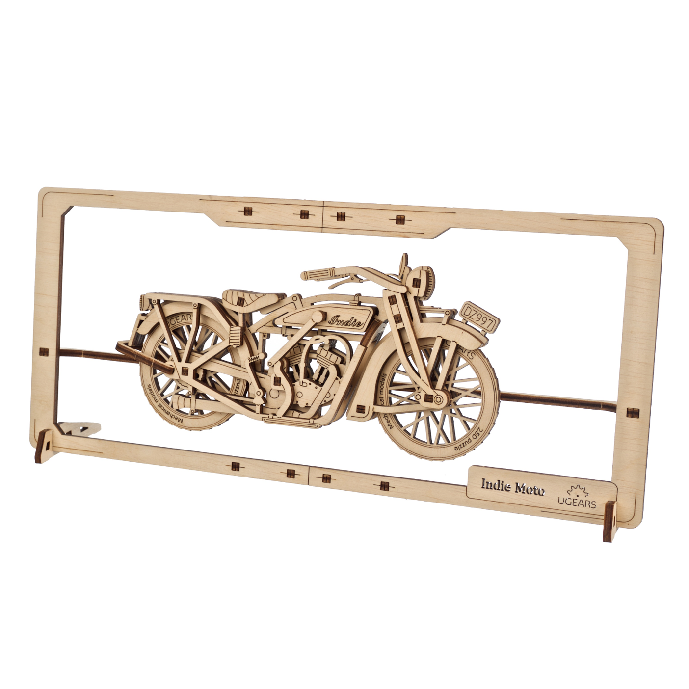 ugears-indie-moto-2-5d-puzzle-quadro-in-legno image 2