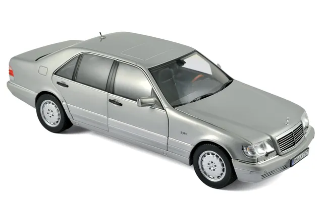 norev-mercedes-benz-s600-1997-modellino-auto-1-18-grigio-chiaro-perlato image 1