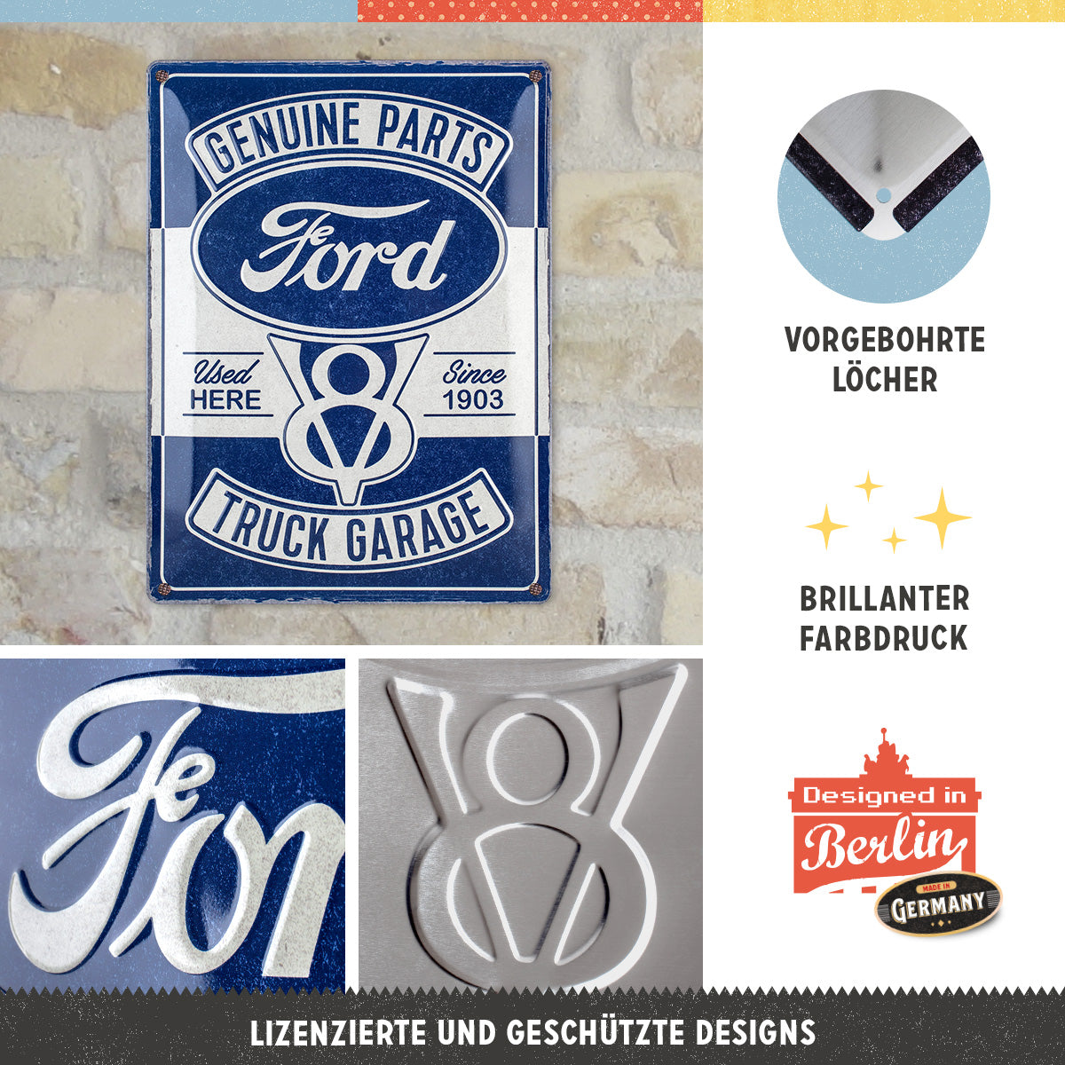 nostalgic-art-ford-v8-truck-garage-targa-in-metallo-30x40-cm-2 image 2