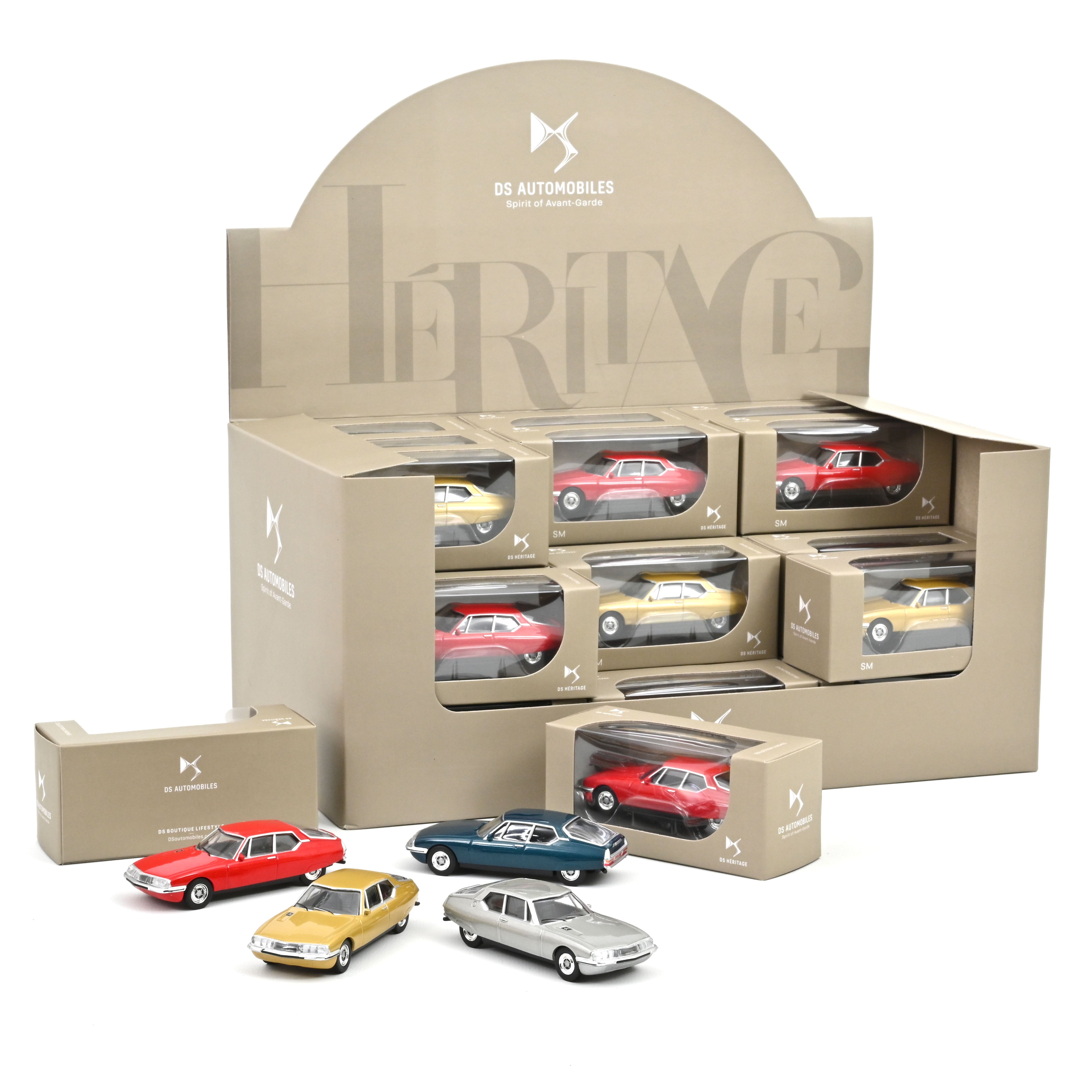 norev-display-36-pezzi-citro-n-sm-1970-1-58-oro-rosso-grigio-verde image 1