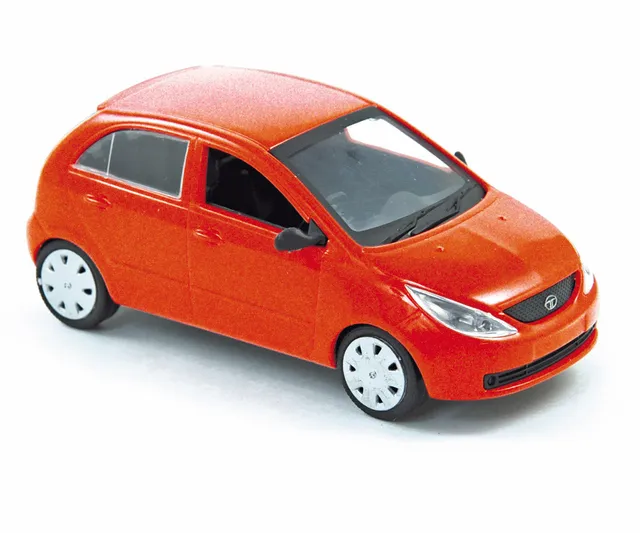norev-tata-indica-vista-2007-arancione-1-43-modellino-die-cast-jet-car image 1